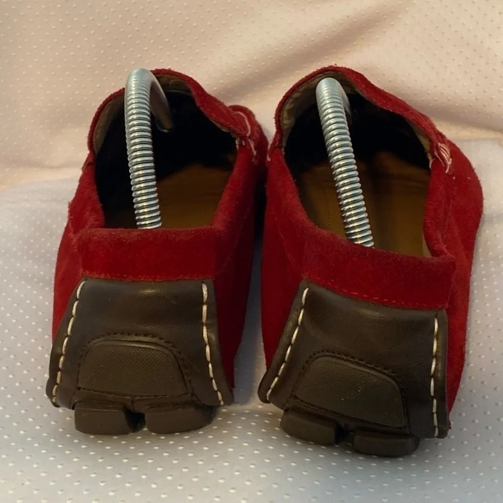 Alfani Shoes Mens Size 9M Red‎ Slip On Loafers Leather